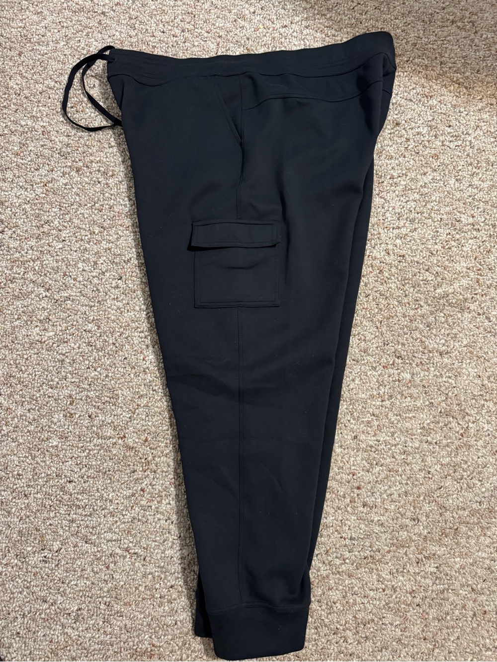 32 Degrees Heat Black Cargo Jogger Pants Fleece Lined Athleisure Mens XXL